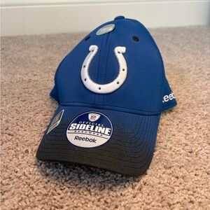 Indianapolis Colts Reebok Blue and Black Official Sideline  Cap size L/XL
